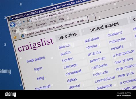 You can browse and post ads in your local area by choosing the site nearest you from the list of states. . Craigslist world wide